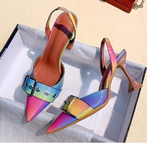 Sapatos De Formatura De Salto Agulha Deslizante Feminino
