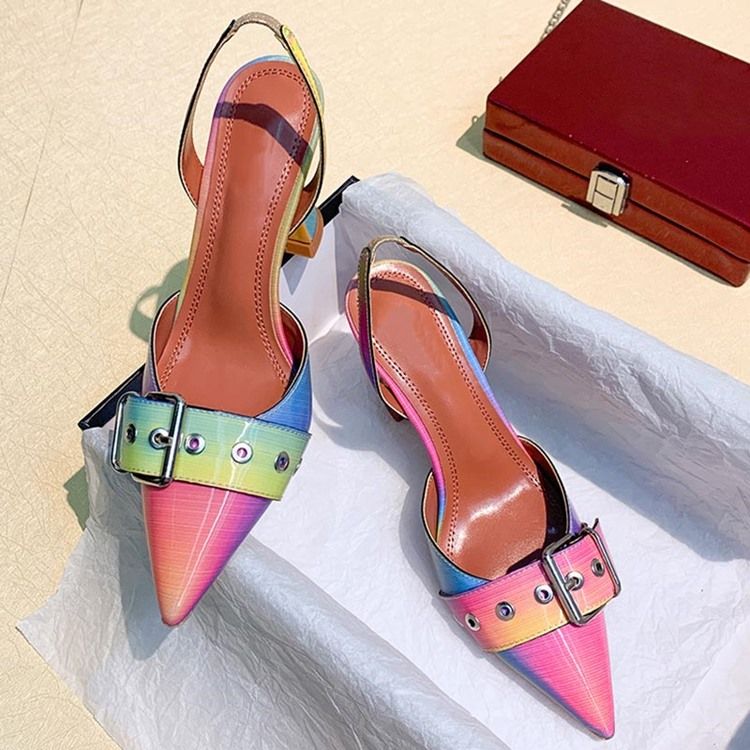 Sapatos De Formatura De Salto Agulha Deslizante Feminino