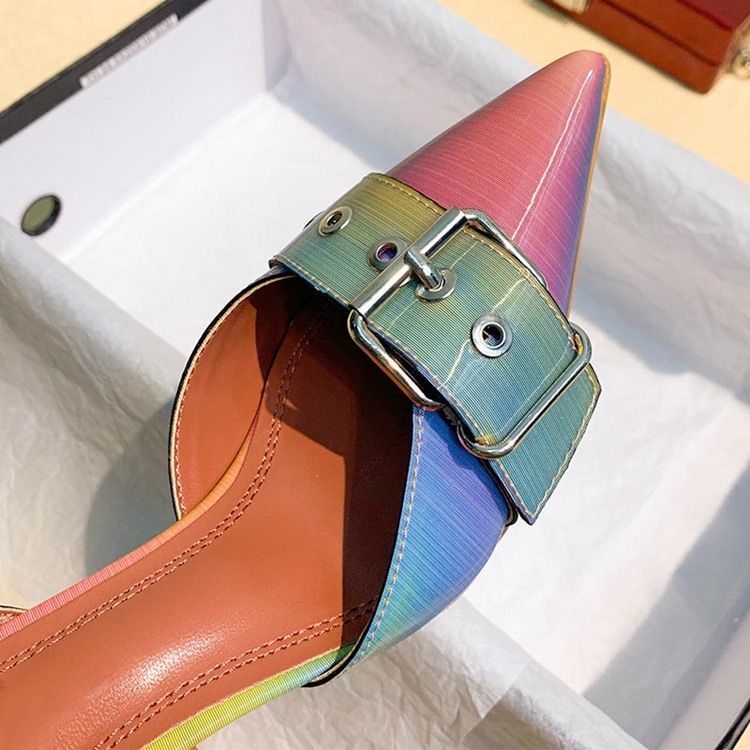 Sapatos De Formatura De Salto Agulha Deslizante Feminino