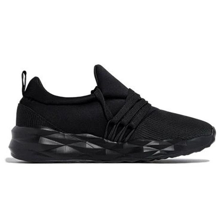 Sapatos Femininos Com Atacadores E Deslizantes Redondos Finos Casuais