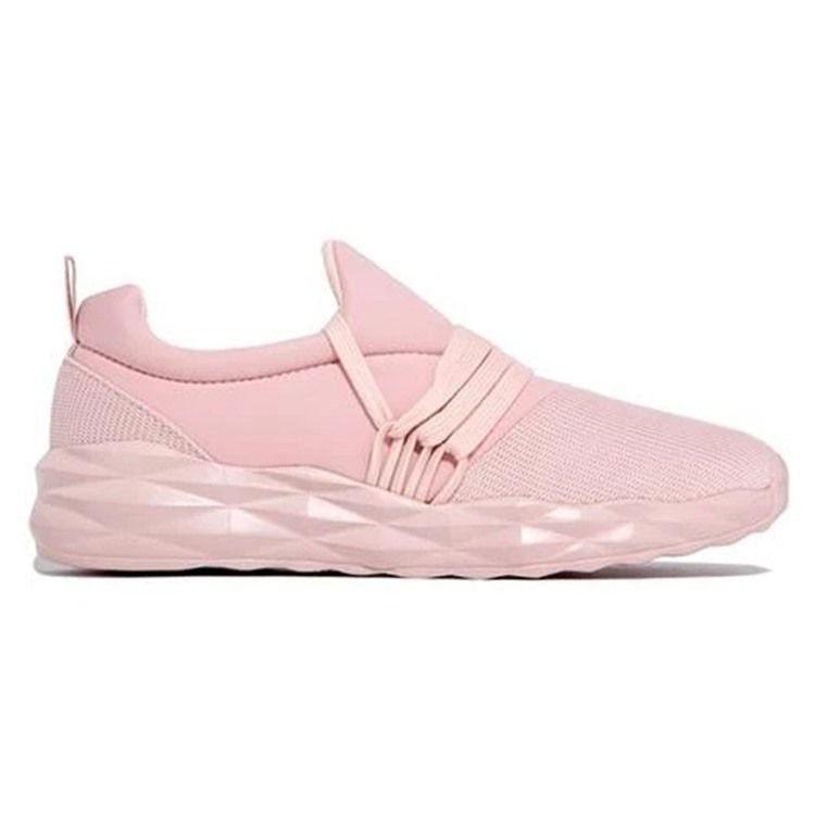 Sapatos Femininos Com Atacadores E Deslizantes Redondos Finos Casuais