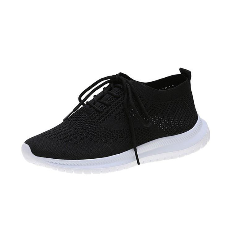 Tênis Feminino Redondo Com Atacador E Decotado Superior Liso