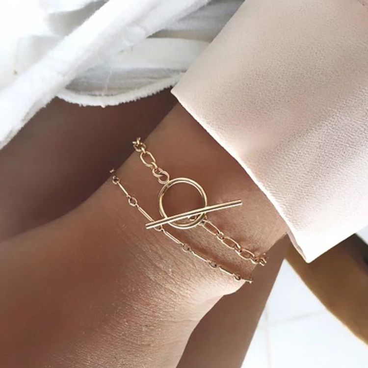 Braceletes Femininos Doces Com E-plating Simples