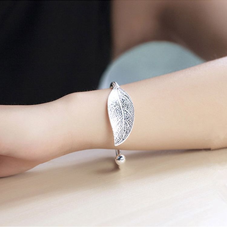 Braceletes De Moda De Folha Oca