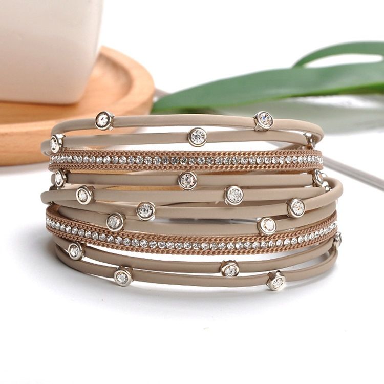 Pulseiras Diamante Femininas Europeias