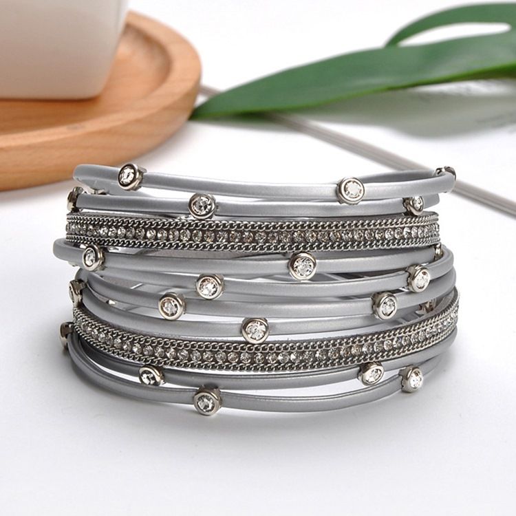 Pulseiras Diamante Femininas Europeias