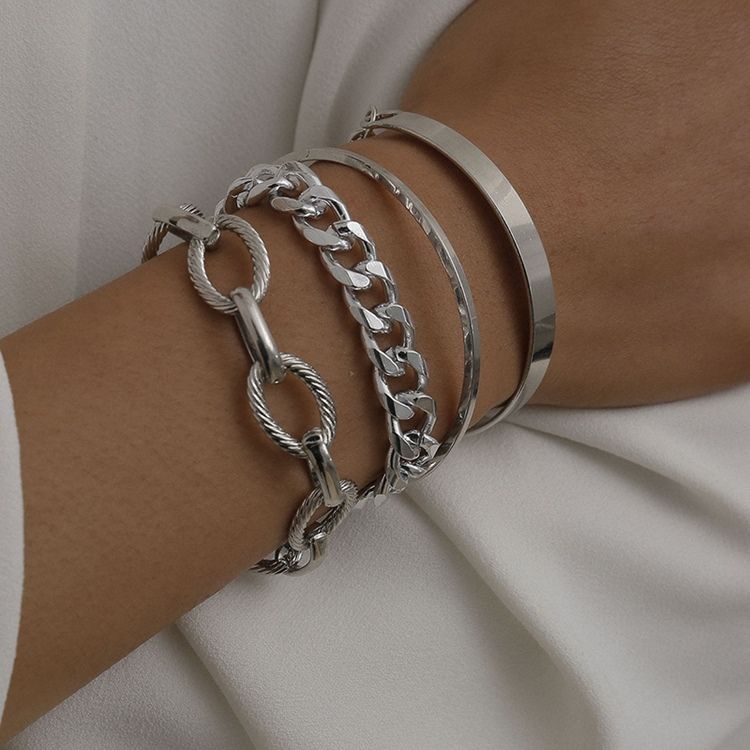Pulseiras Femininas Geométricas Coreanas Femininas