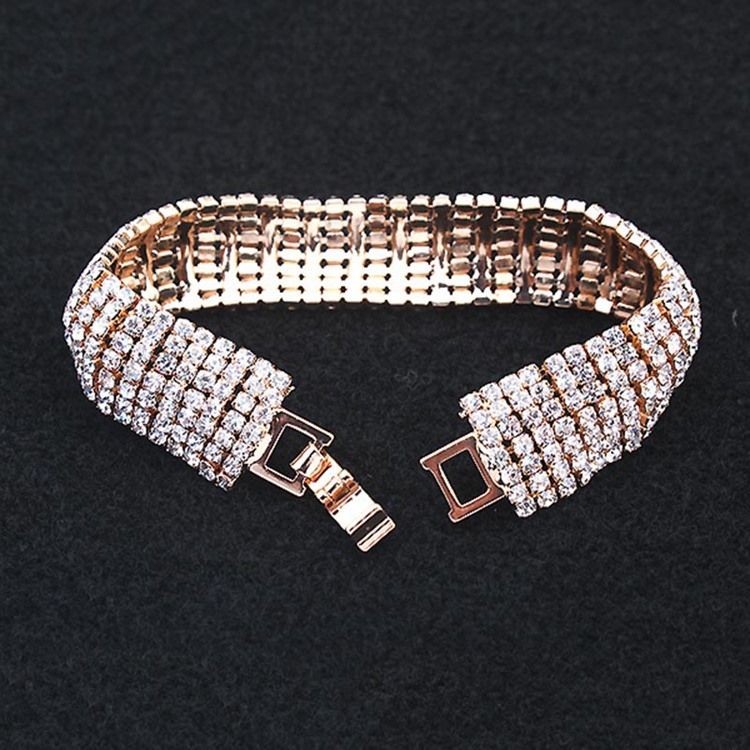 Pulseiras Femininas Românticas Diamante