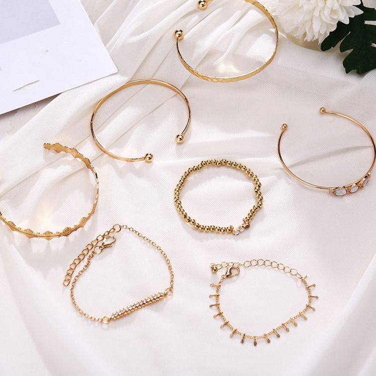 Pulseiras Geométricas Femininas Geométricas Coreanas