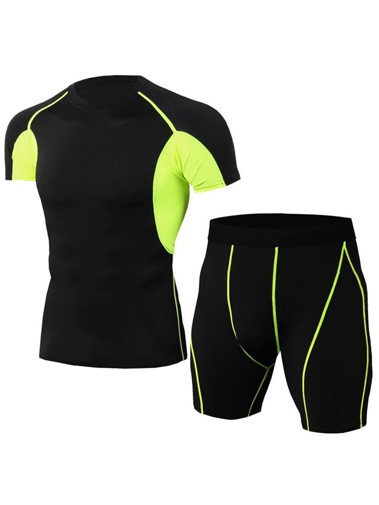 Calção De Cor Masculina Conjunto Esportivo