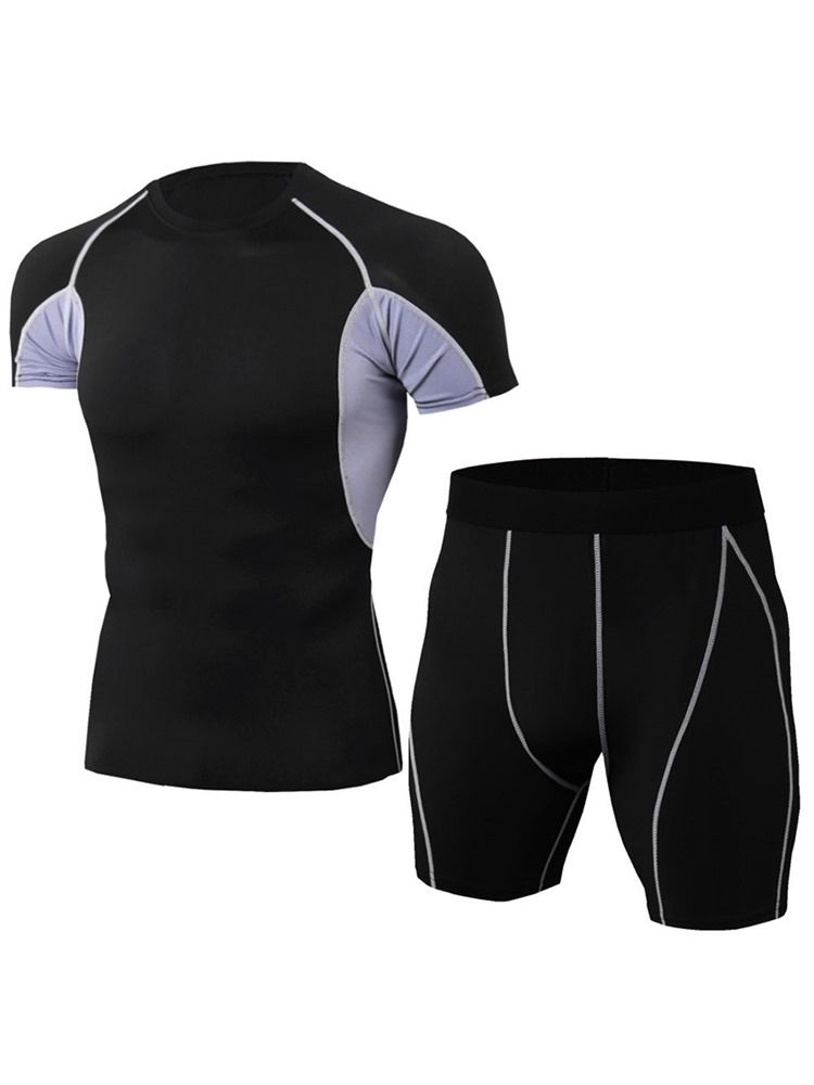 Calção De Cor Masculina Conjunto Esportivo