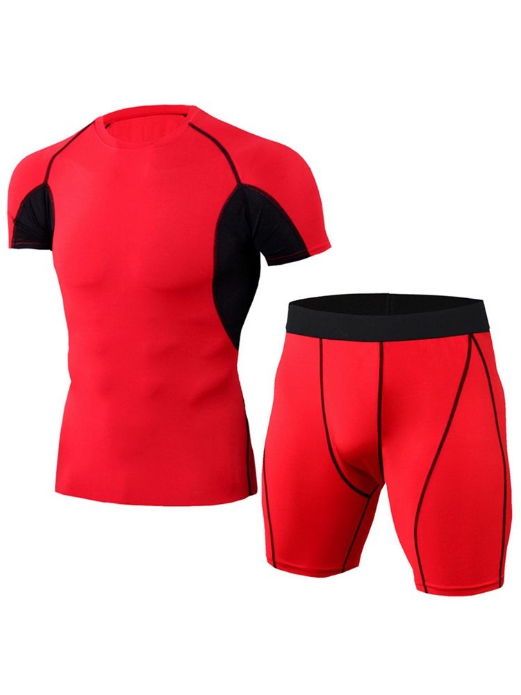 Calção De Cor Masculina Conjunto Esportivo