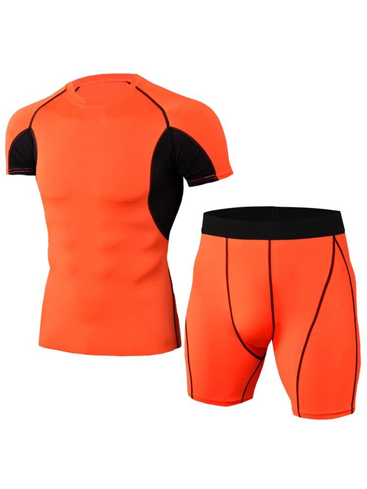 Calção De Cor Masculina Conjunto Esportivo