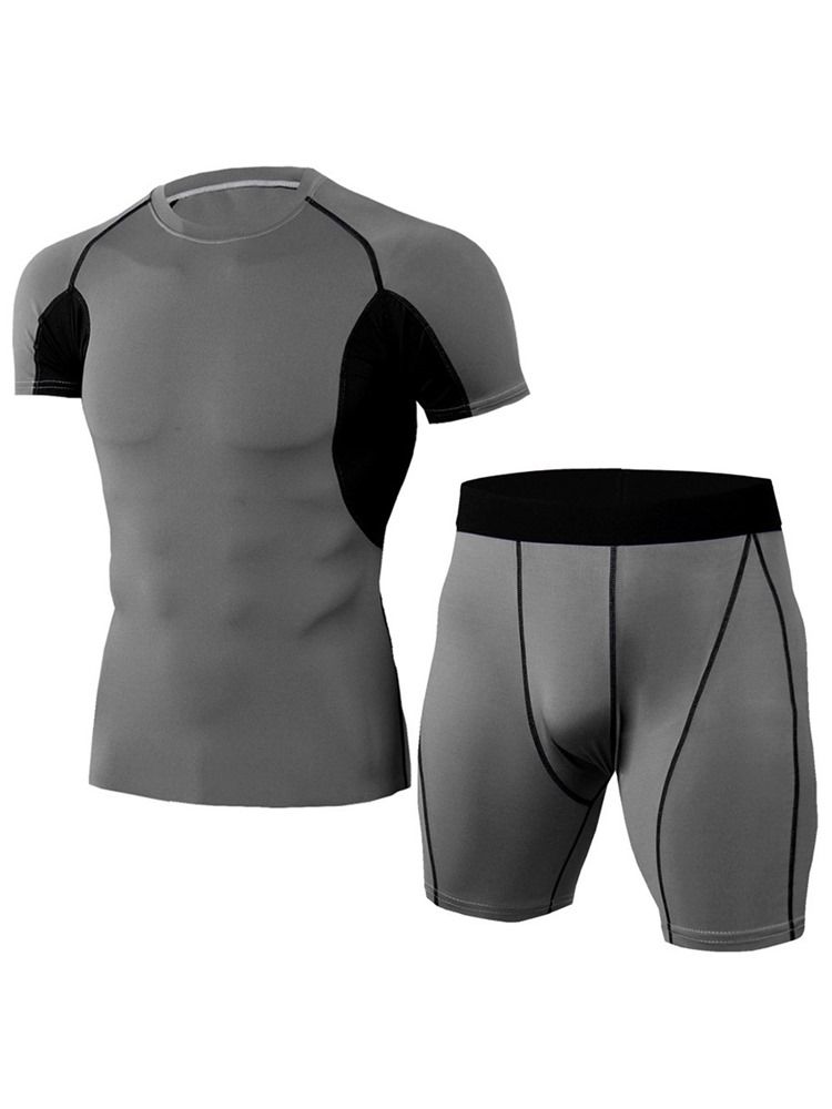 Calção De Cor Masculina Conjunto Esportivo