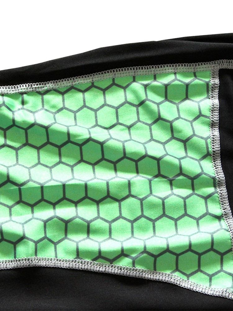 Conjunto Esporte Masculino Anti-suor Mistura Patchwork Manga Longa