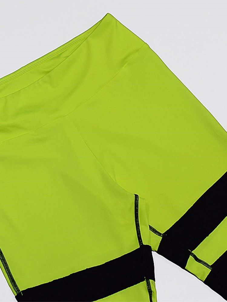 Conjunto De Esportes Feminino Patchwork Color Block Anti-sweat Yoga Sem Mangas