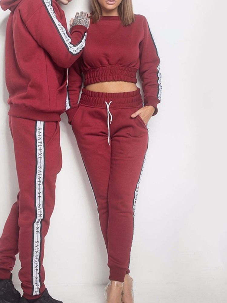 Conjuntos De Roupas De Corrida Com Blusas De Algodão Feminino