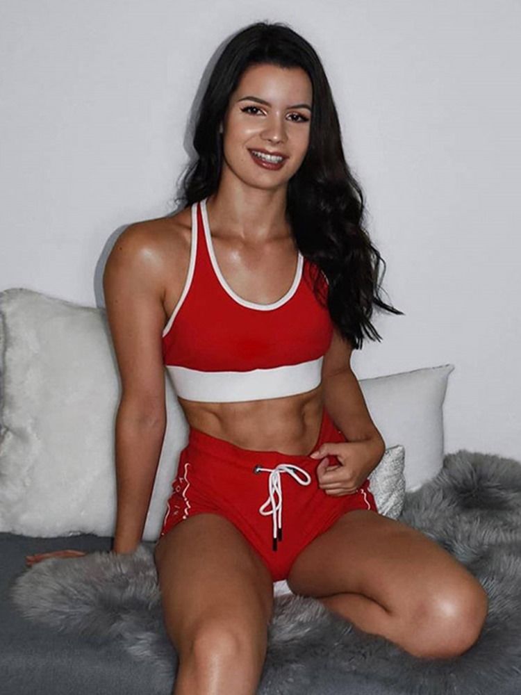 Pulôver Feminino Sem Mangas Pulôver De Academia De Ginástica E Esportes Conjuntos