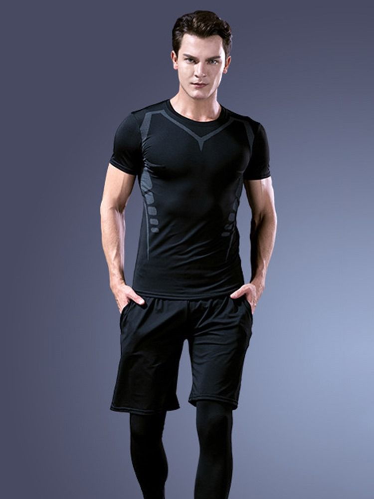 Shorts Pulôver Masculino Conjuntos De Esportes Para Corrida
