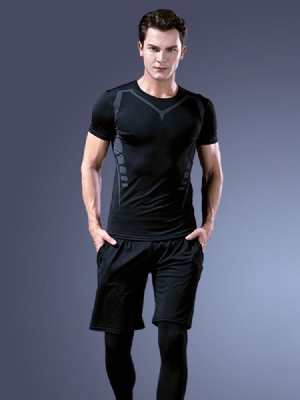 Shorts Pulôver Masculino Conjuntos De Esportes Para Corrida