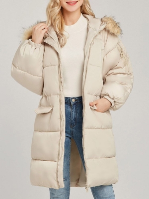 Casaco Feminino Solto De Retalhos De Patchwork Com Capuz