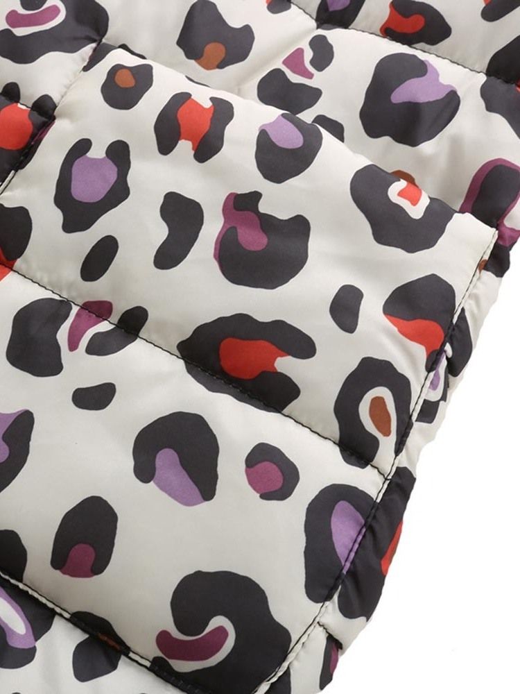 Jaqueta Feminina De Patchwork Solta Fina De Algodão Acolchoada
