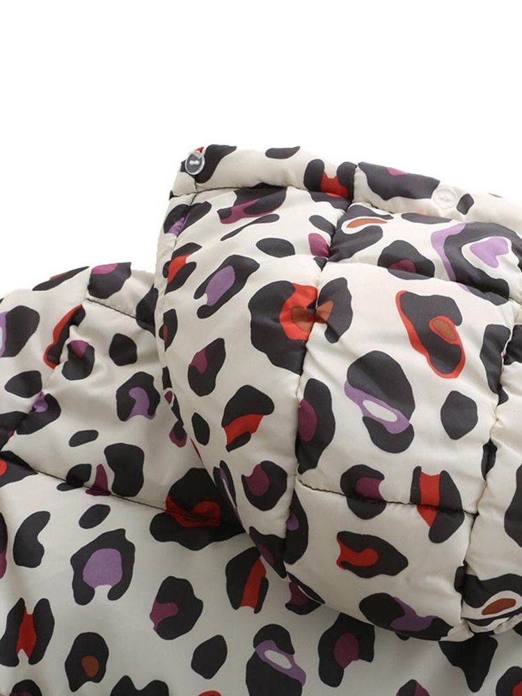 Jaqueta Feminina De Patchwork Solta Fina De Algodão Acolchoada